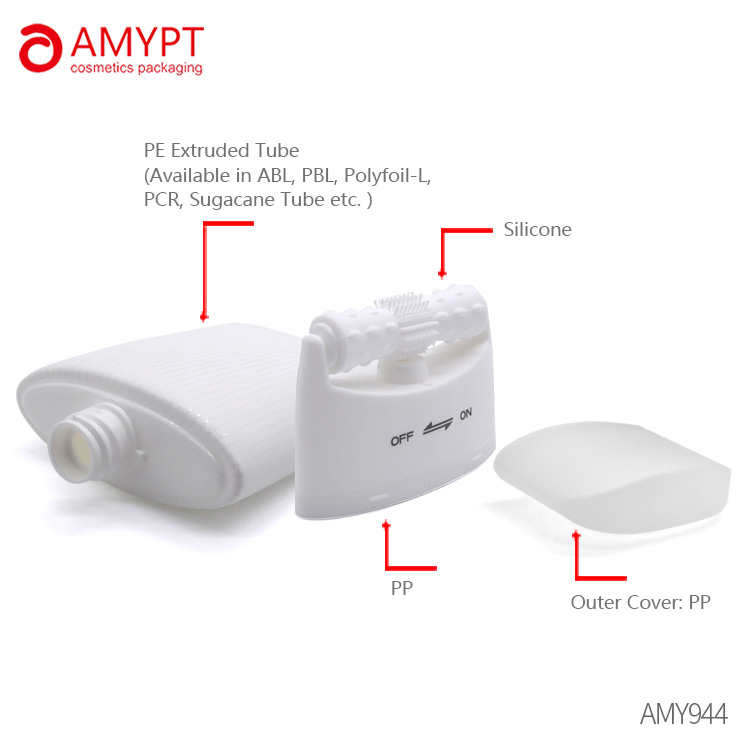 Tabung Plastik 150ml yang Disesuaikan, Rol Khusus Pijat Kepala Lotion Kosmetik Tabung Kosong