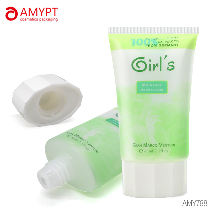 Tabung Kosmetik Plastik Oval Kemasan Krim Tangan 60ml