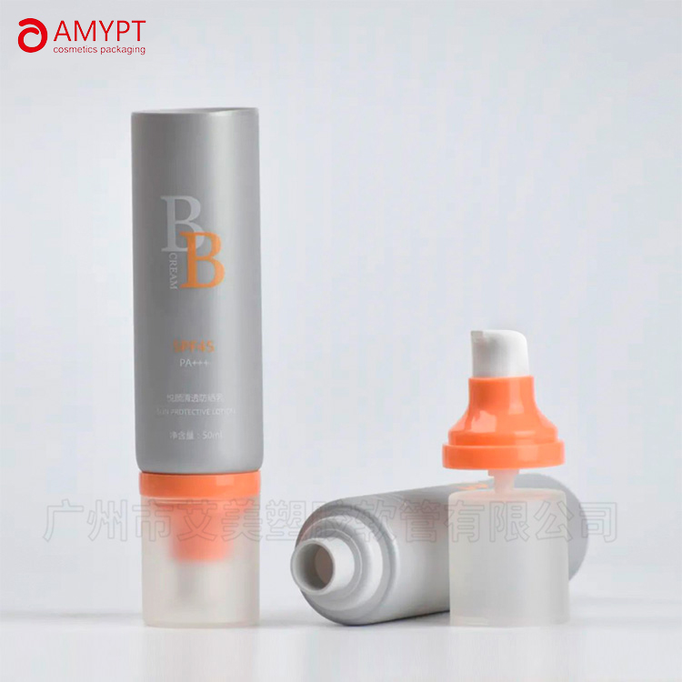 Tabung Pompa Plastik Kosmetik Bermutu Tinggi untuk Suncream